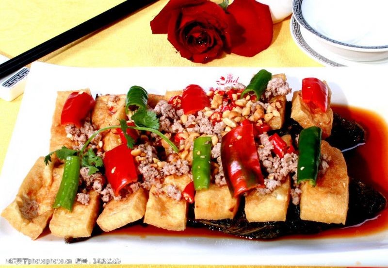 豆腐烧鱼图片素材