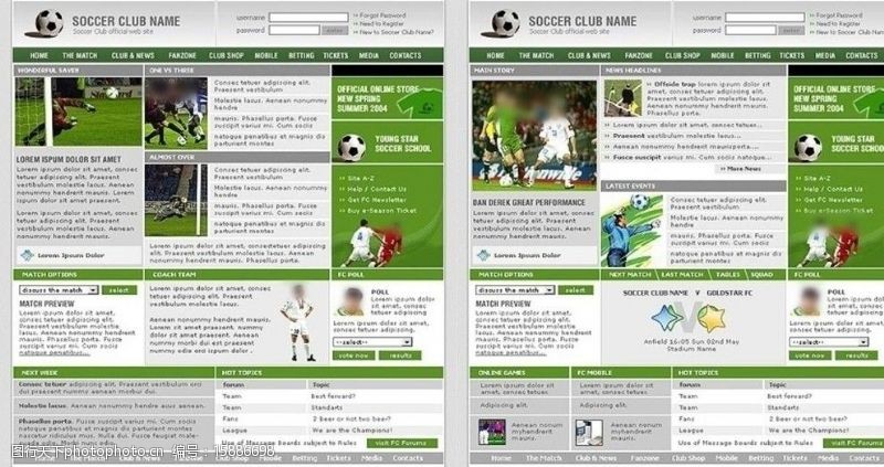 足球运动员欧美足球运动网页图片