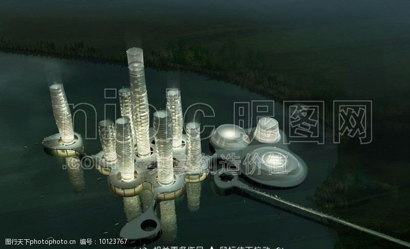 水晶球摩天大厦图片