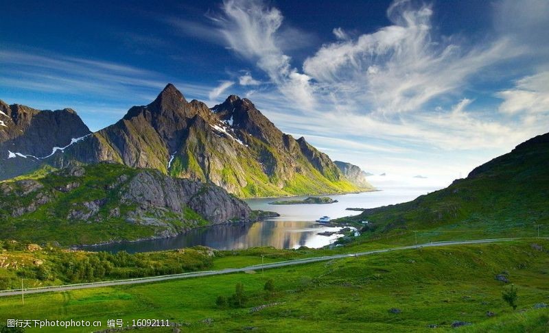 秀丽大自然风景北欧风光风景图片