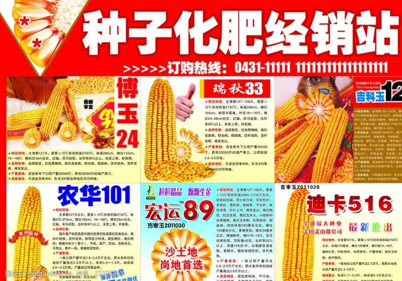 迪美产品玉米种子报纸宣传