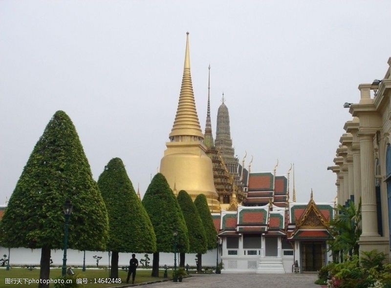 泰国建筑大金塔图片