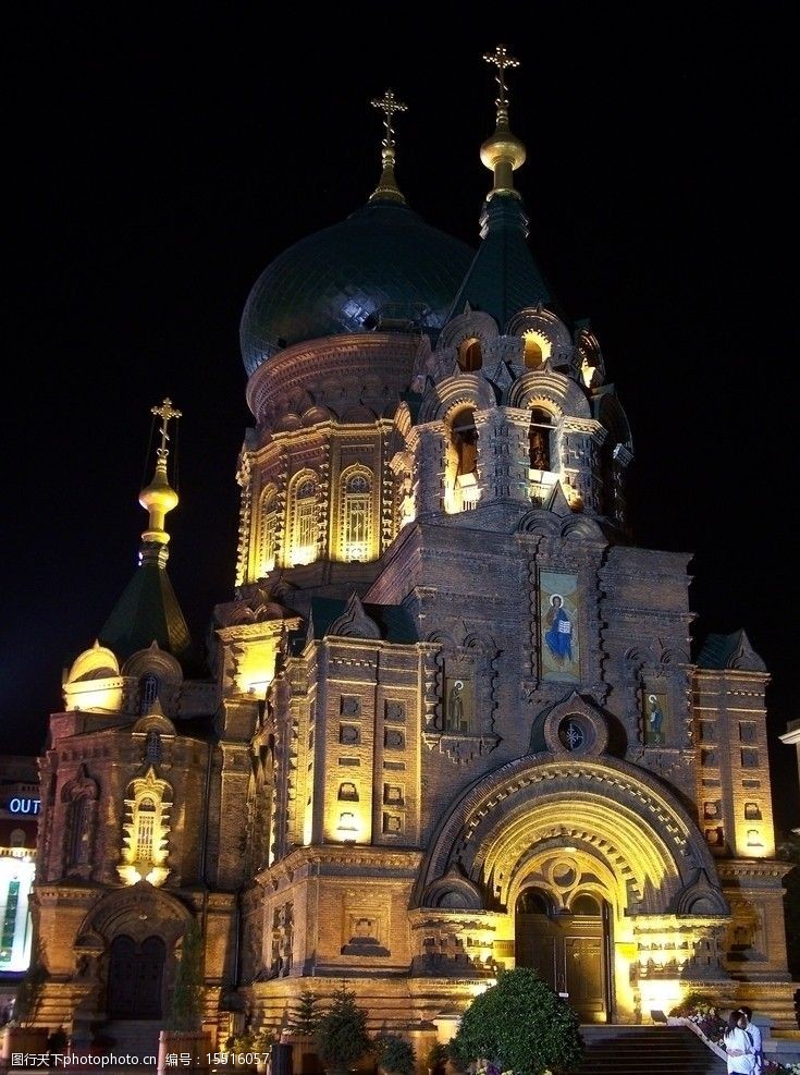 欧式铁窗哈尔滨圣索菲亚大教堂图片