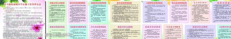 psd源文件仓库学校制度展板图片