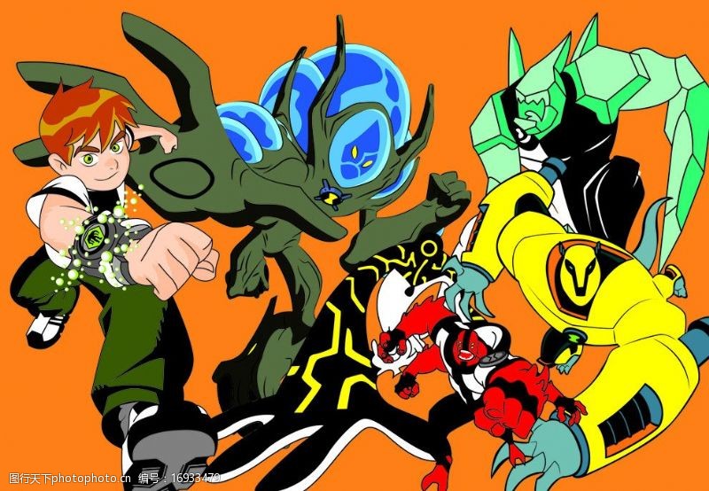 ben10小男孩怪兽图片