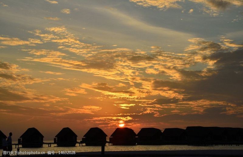 马尔代夫旅游COCOA的黄昏图片