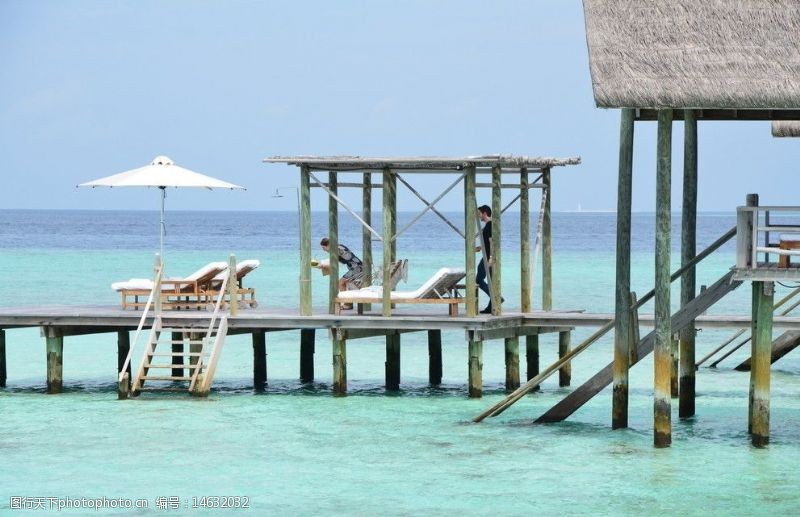 马尔代夫旅游水上别墅图片