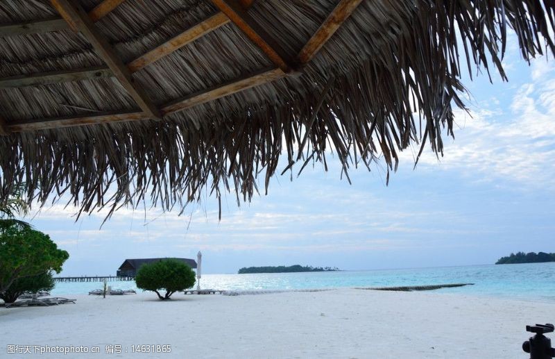 马尔代夫旅游美丽的沙滩图片