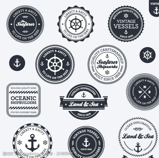 象征标识海洋徽章