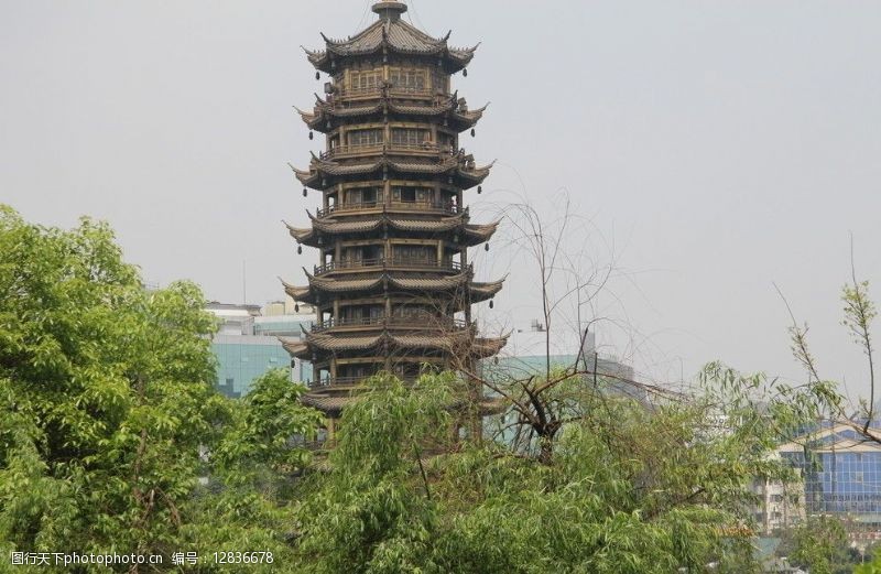 桂林日月塔图片