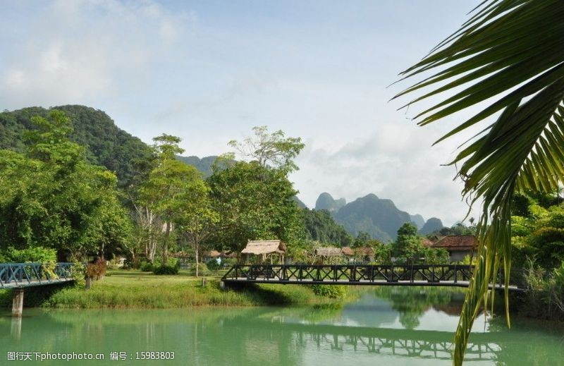 碧水蓝天泰国风景图片