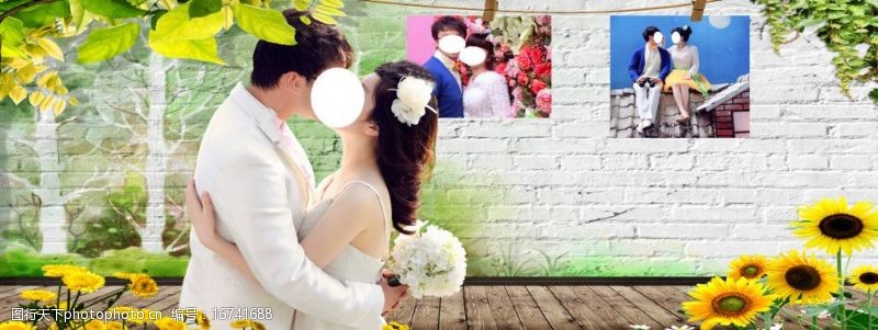 纱蔓舞台结婚背景墙图片