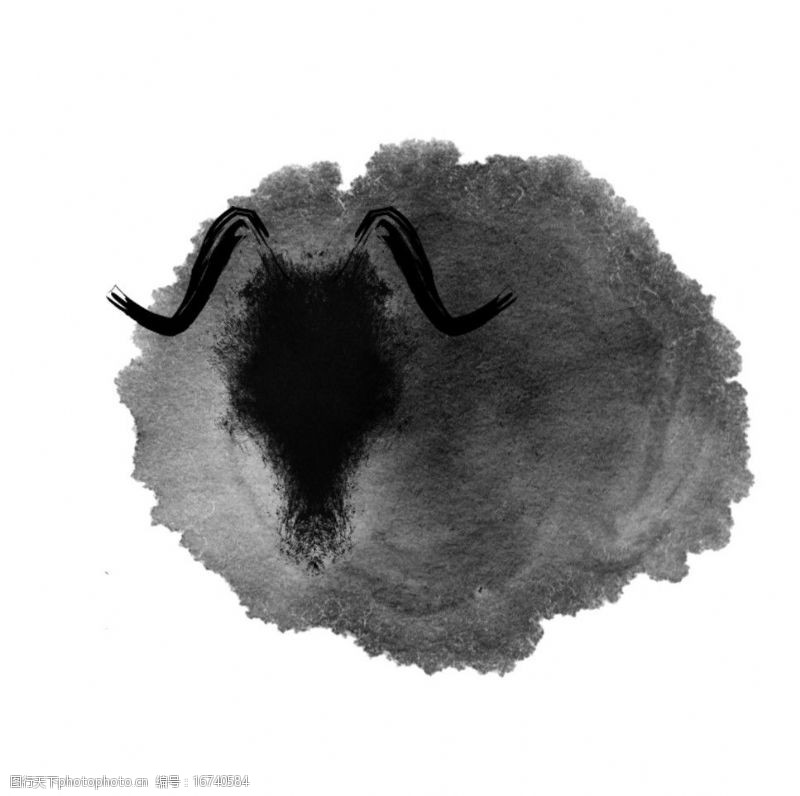 未羊抽象国画12生肖羊图片