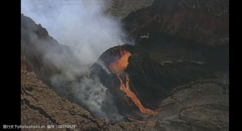 自然火山岩浆