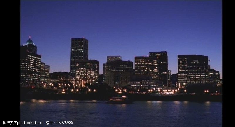 建筑视频素材城市夜景工业镜头