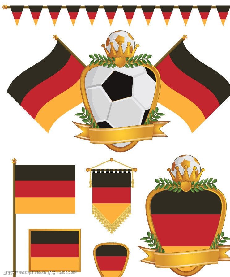 企业旗帜足球国旗标志标签