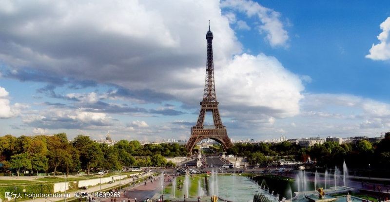 法国著名建筑法国巴黎埃菲尔铁塔禁止商用图片