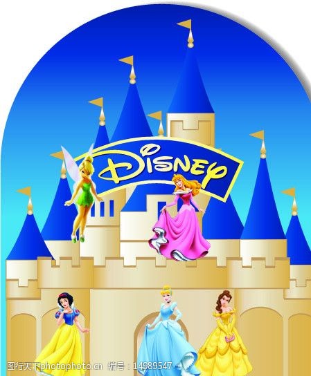 迪士尼城堡公主图片