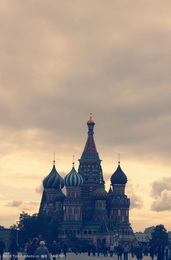 俄罗斯建筑俄罗斯红场东正教教堂图片