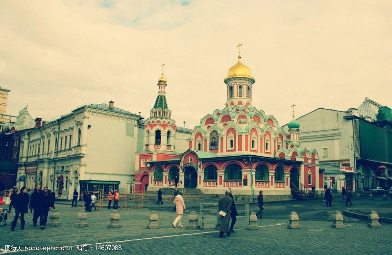 俄罗斯建筑俄罗斯红场教堂图片