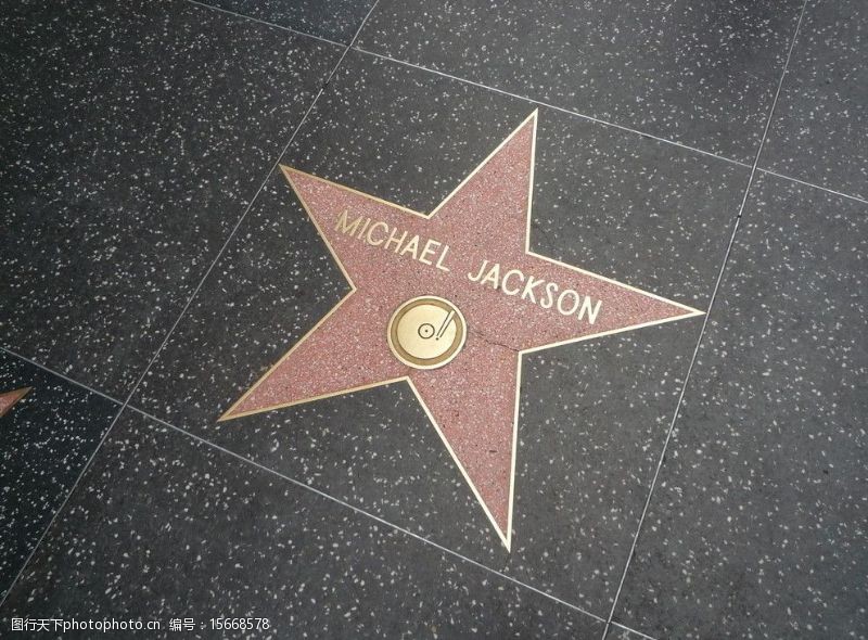 迈克杰克逊好莱坞星光大道图片