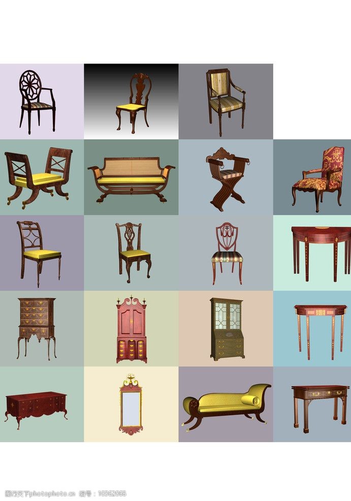 家具模型古典家具文件图片