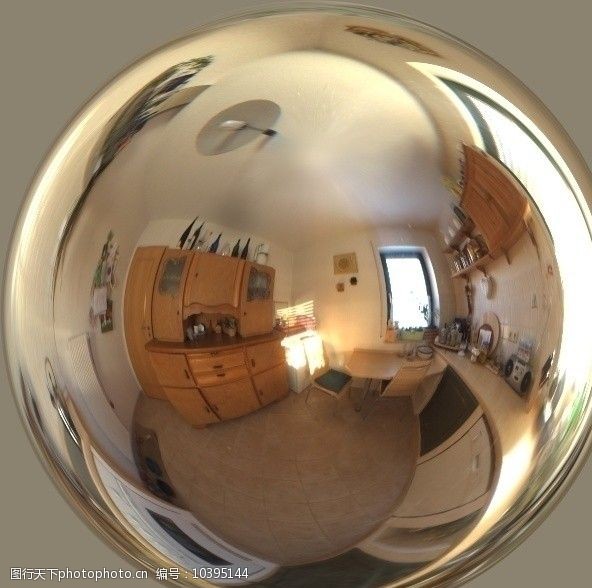 房屋模型HDR厨房反射球图片