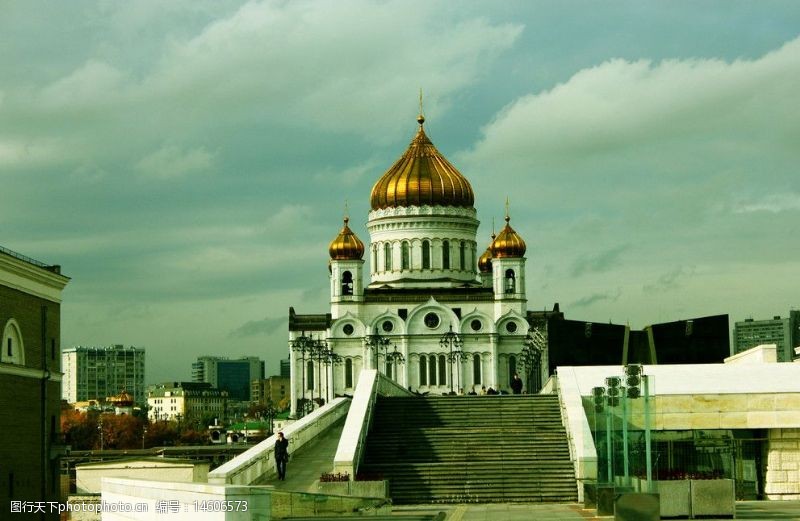 俄罗斯建筑俄罗斯东正教堂图片