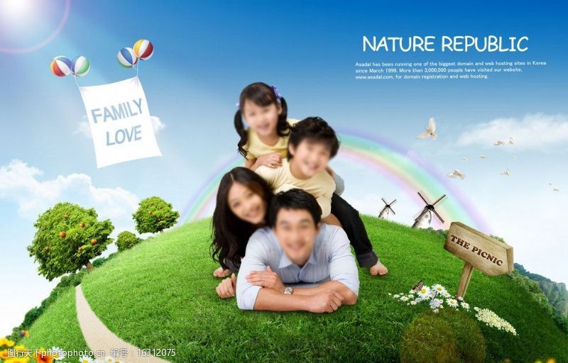 温馨一家人温馨家庭图片