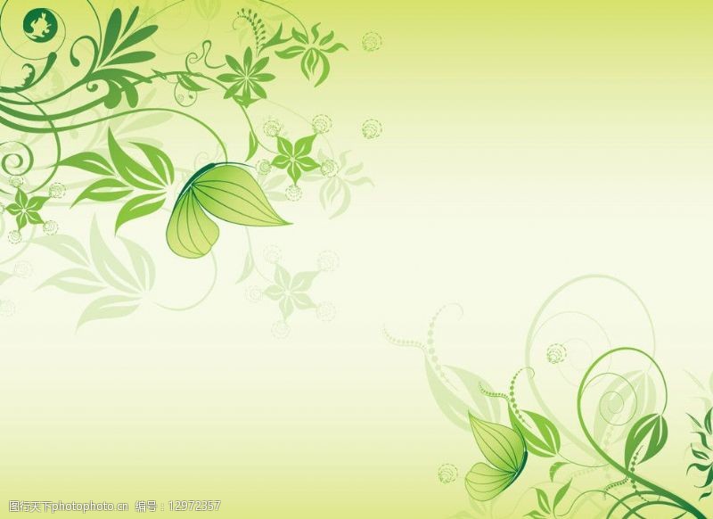 绿色蝴蝶素材绿意图片