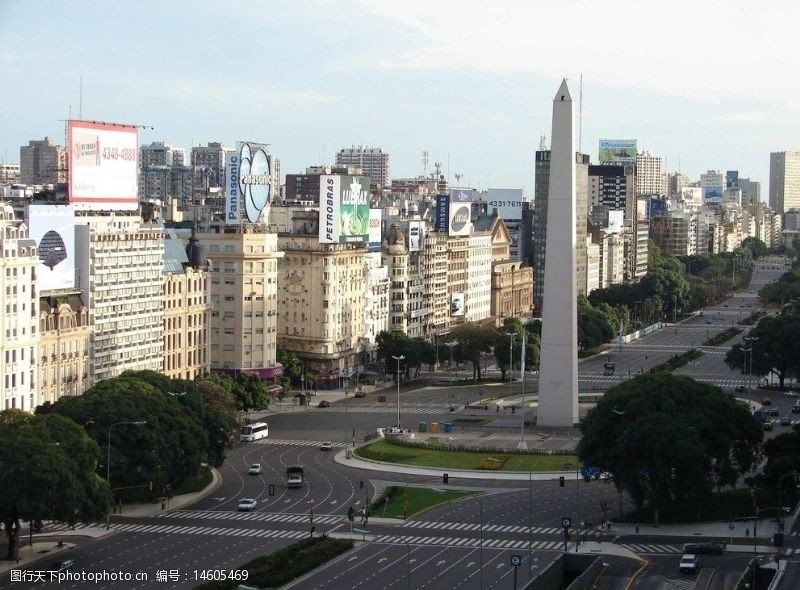 宽阔布宜诺斯艾利斯街景图片