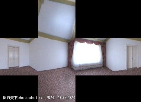 房屋模型HDR独立房间横向图图片