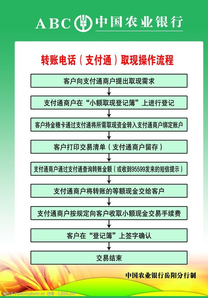 大行德广伴您成长转账电话图片