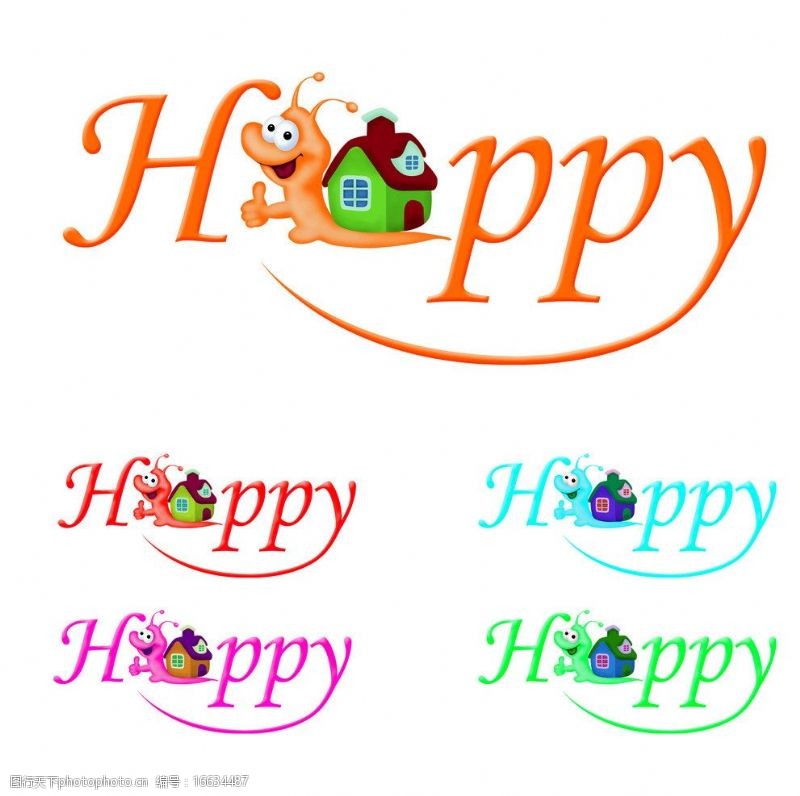 happy蜗牛图片