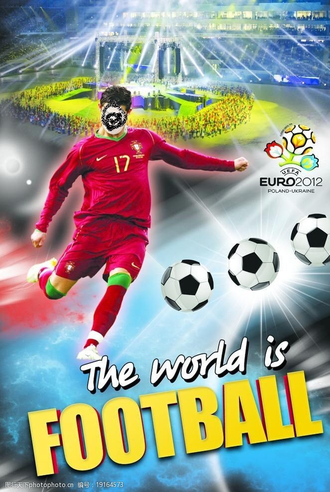 c罗欧洲杯足球赛主题海报C罗图片