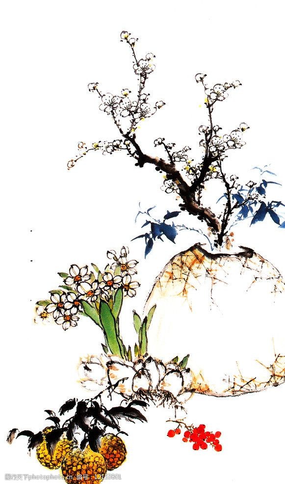 水彩花草画图片免费下载 水彩花草画素材 水彩花草画模板 图行天下素材网