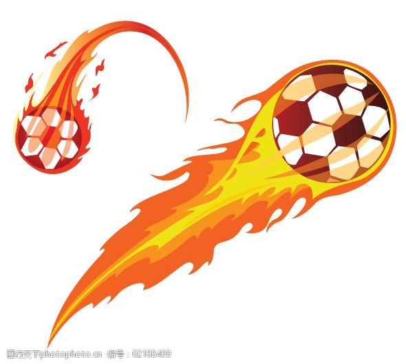 火焰足球潮流设计