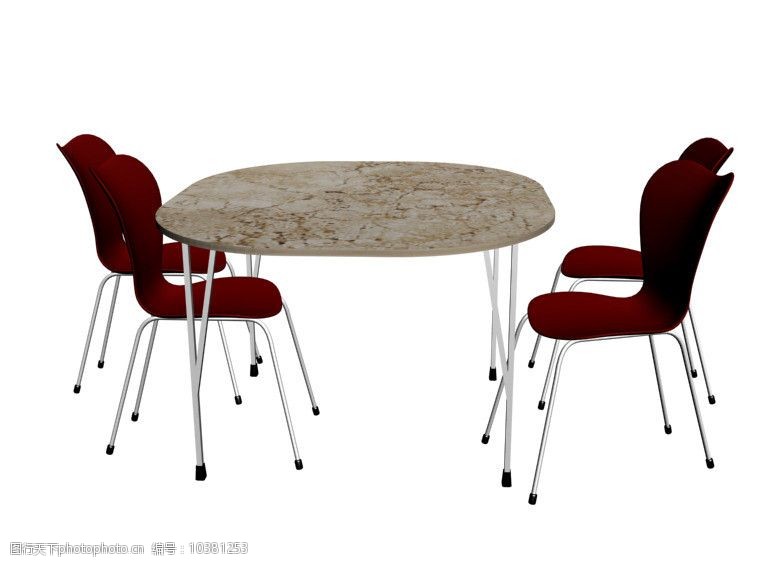 家具模型餐桌模型图片