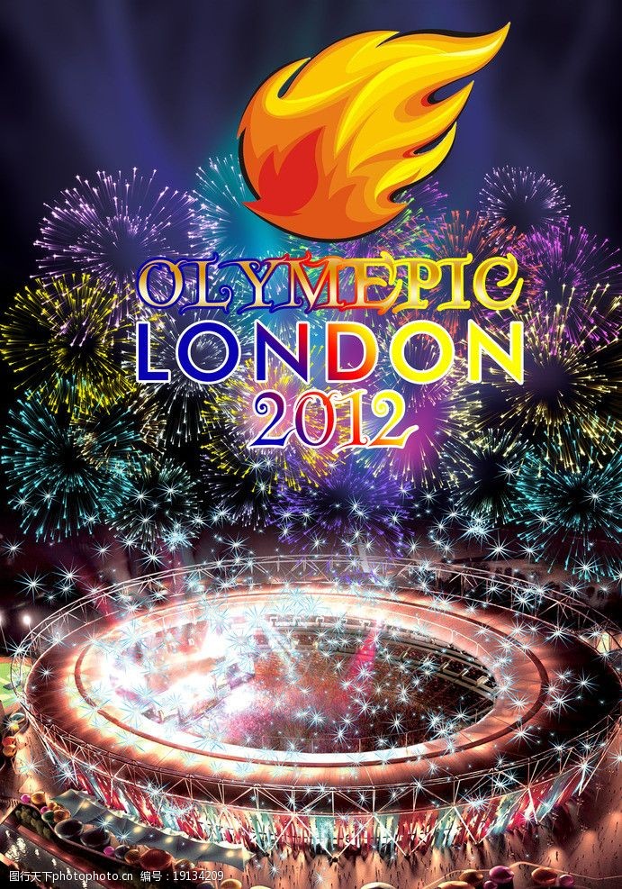 运动会开幕式2012年伦敦奥运会开幕式海报图片