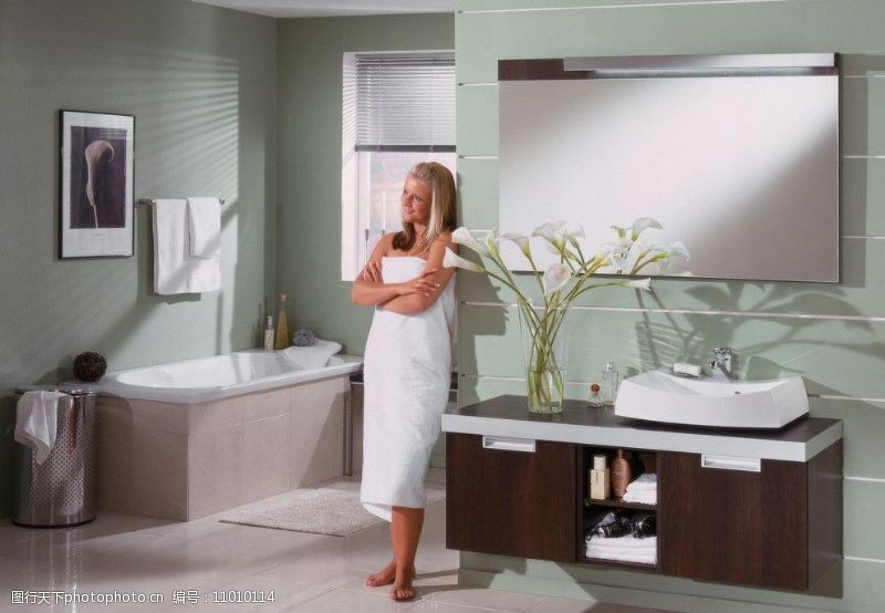 陶瓷水缸浴室图片