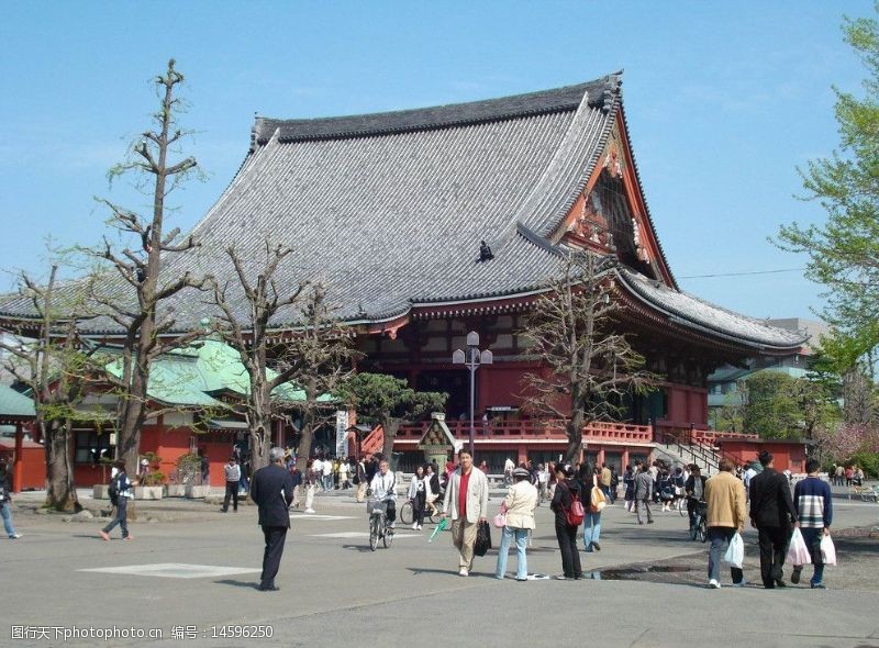 佛教风景东京浅草观音寺图片