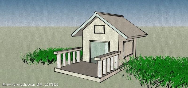房屋模型狗窝图片
