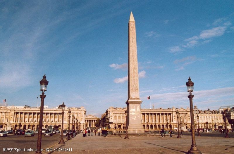 世界著名建筑巴黎协和广场图片