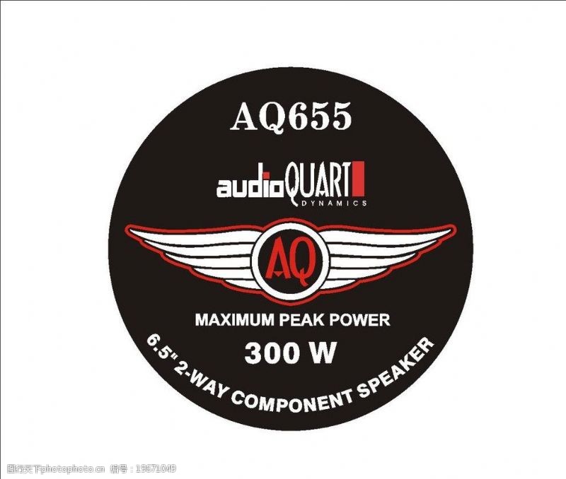 audio汽车扬声器商标AQ655图片