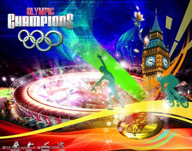 伦敦奥运赛程奥运会宣传单图片