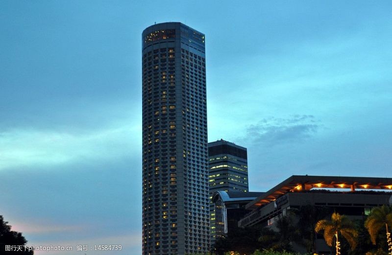 星级酒店外观新加坡莱福士酒店图片