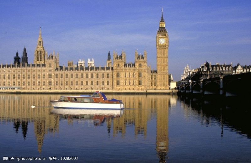 英国国会会议厅大本钟和国会大厦图片